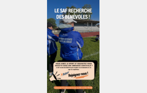 Le SAF recherche des bénévoles !!!