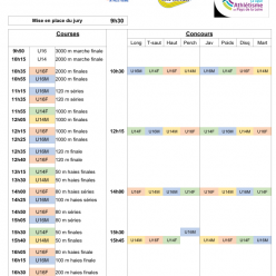 Régionaux U16 & match intercomité U14