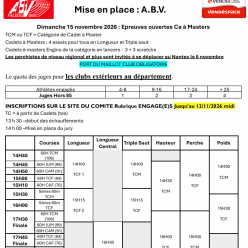 Epreuves ouvertes Ca à Masters