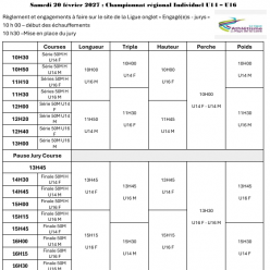 Championnat Régional U14 - U16